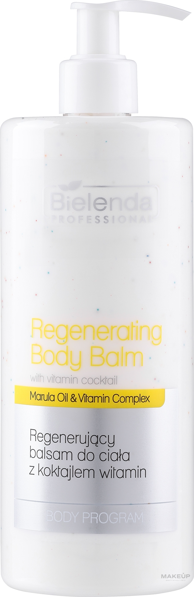 Regenerierender Körperbalsam mit Marulaöl und Vitamin-Komplex - Bielenda Professional Body Program Regenerating Body Balm — Bild 490 ml