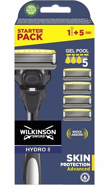 Rasierer mit 5 Ersatzklingen - Wilkinson Sword Hydro 5 Skin Protection Advanced — Bild N1