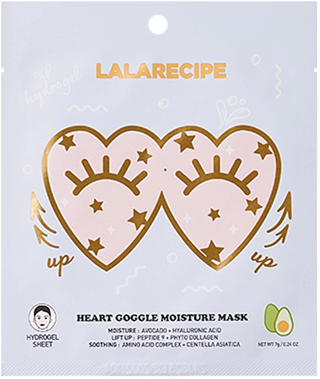 Feuchtigkeitsspendende Augenmaske - Lalarecipe Heart Goggle Moisture Mask — Bild N1