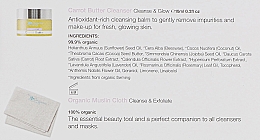 Gesichtspflegeset - The Organic Pharmacy Carrot Butter Cleanser Starter Kit (Gesichtsbutter 10ml + Tuch 1 St.) — Bild N4