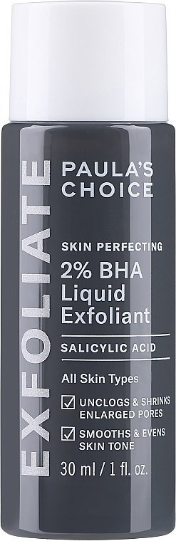 Salicylsäure-Toner 2% - Paula's Choice Skin Perfecting 2% BHA Liquid Exfoliant Travel Size  — Bild N1