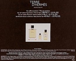 Hermes Terre d’Hermes - Duftset (Eau de Toilette 100ml + Duschgel 40ml + Eau de Toilette 5ml)  — Bild N3