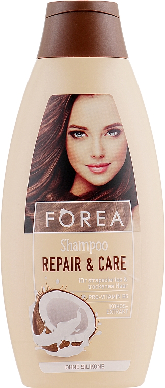 Shampoo mit natürlichem Kokosnussöl - Forea Repair & Care Shampoo — Bild N1