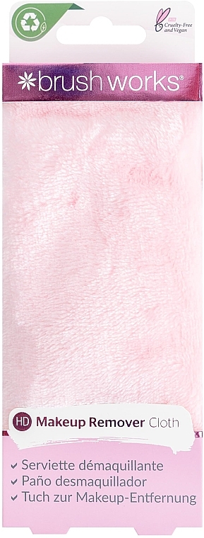 Abschminktuch rosa - Brushworks Make-Up Remover Towel  — Bild N1