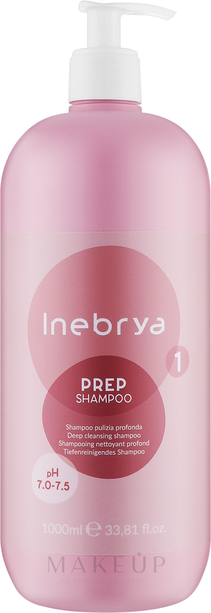 Shampoo zur Tiefenreinigung der Haare - Inebrya Prep Deep Cleansing Shampoo — Bild 1000 ml