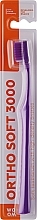 Weiche kieferorthopädische Zahnbürste lila - Woom Ortho Soft 3000 Toothbrush  — Bild N1