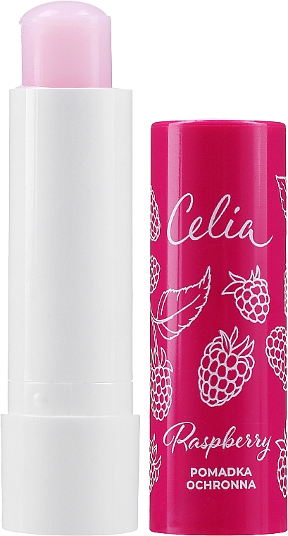 Pflegender Lippenbalsam mit Himbeeröl, Avocadoöl und Sheabutter - Celia Protective Lipstick Lip Balm With Raspberry Oil — Bild N1