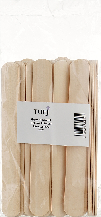 Holzspatel 15 cm 50 St. - Tufi Profi Premium Soft Touch — Bild N1