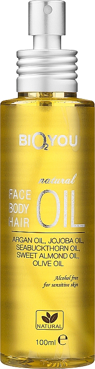 Öl für Gesicht, Körper und Haare - Bio2You Natural Face Body Hair Oil — Bild N1