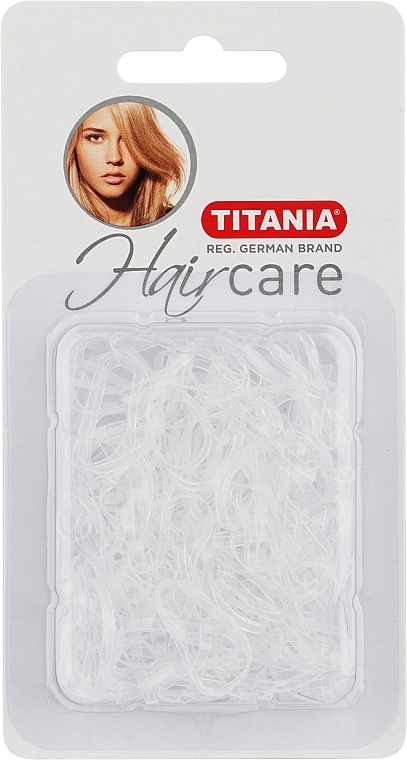 Elastische Haargummis halbtransparent 150 St. - Titania — Bild N1