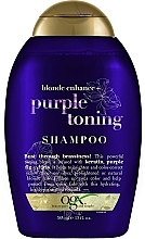 Shampoo für blondes Haar - OGX Blonde Enhance+ Purple Toning Shampoo — Bild N1