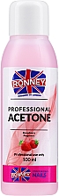 Düfte, Parfümerie und Kosmetik Nagellackentferner mit Erdbeerduft - Ronney Professional Acetone Strawberry