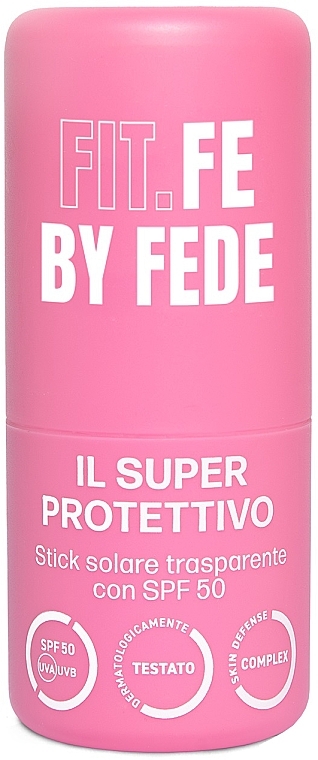 Transparenter Sonnenschutzstick mit SPF 50 - Fit.Fe By Fede The Shielder Transparent Sunscreen Stick SPF50  — Bild N1