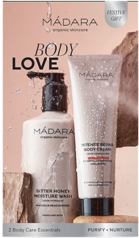 Badepflegeset - Madara Cosmetics Body Love Duo Set (Körperpeeling 150ml + Waschgel 500ml) — Bild N2