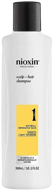 Shampoo für Kopfhaut und dünnes Haar - Nioxin Pro Clinical System 1 Scalp + Hair Thickening Shampoo  — Bild N1