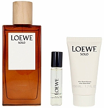 Düfte, Parfümerie und Kosmetik Loewe Solo Loewe - Duftset (Eau de Toilette 100ml + After Shave Balsam 50ml + Eau de Toilette Mini 10ml)