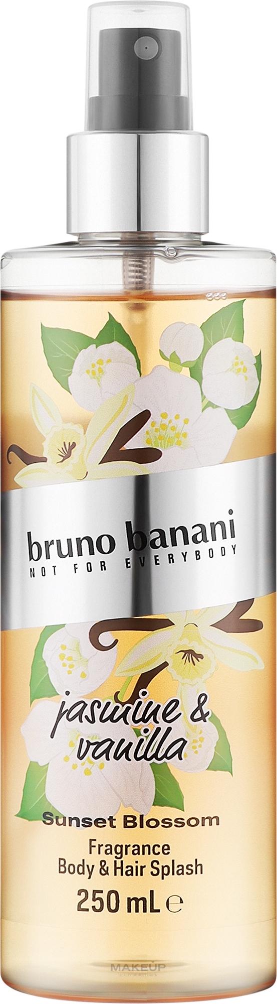 Bruno Banani Sunset Blossom Jasmine & Vanilla Body & Hair Splash - Körperspray — Bild 250 ml