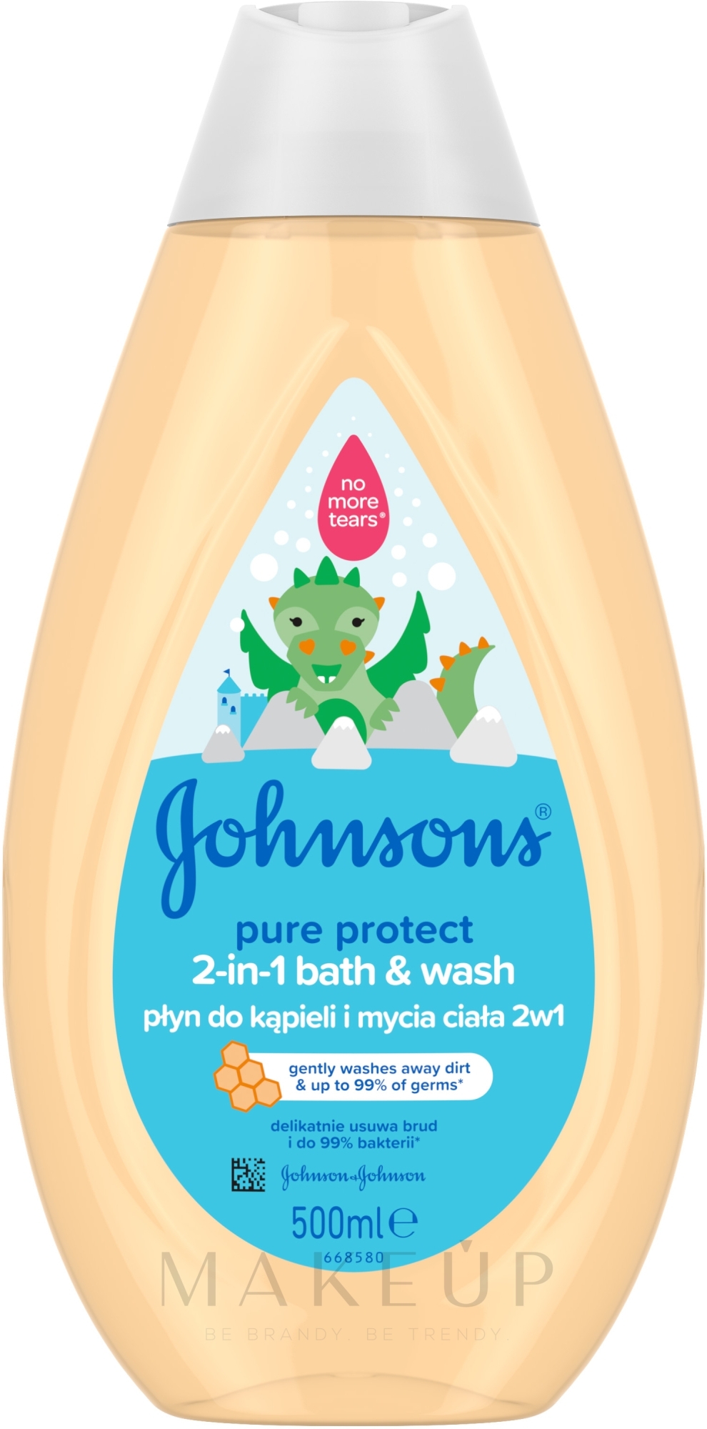 2in1 Duschgel und Badeschum für Babys mit Grüntee-Extrakt und Honig - Johnson’s Baby Pure Protect — Bild 500 ml