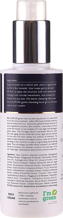 Gesichtsemulsion zum Abschminken mit Jojobaöl - Sensum Mare Algopure Gentle Emulsion For Make-Up Removal — Bild N2