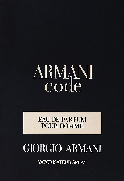 GESCHENK! Giorgio Armani Armani Code - Eau de Parfum (Probe) — Bild N1