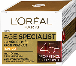 Tagescreme für reife Haut - L'Oreal Paris Age Specialist SPF 20Pro-Retinol Cream 45+ — Bild N3