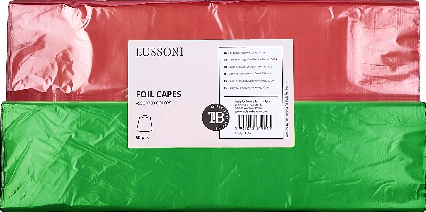 Folienumhänge rot und grün - Lussoni Foil Capes  — Bild N1