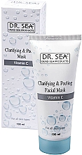 Düfte, Parfümerie und Kosmetik Aufhellende und klärende Peelingmaske für das Gesicht mit Vitamin C - Dr. Sea Whitening & Peeling Facial Mask