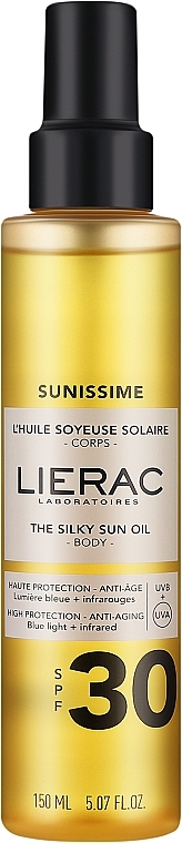 Sonnenschutzölür den Körper SPF 30  - Lierac Sunissime Silky Sun Oil — Bild N1