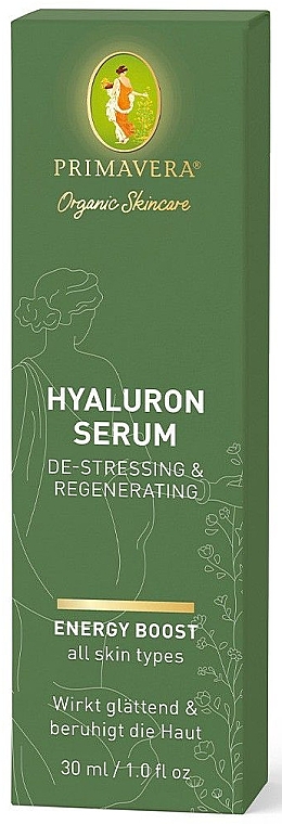 Beruhigendes und regenerierendes Hyaluron-Serum - Primavera De-Stressing & Regenerating Hyaluron Serum — Bild N3