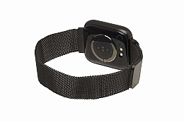 Smart-Armbanduhr für Damen aus Stahl schwarz - Garett Smartwatch Women Eva — Bild N2