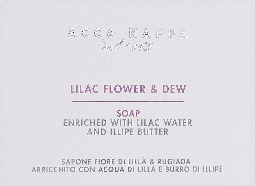 Seife Fliederblüte und Tau - Acca Kappa Lilac Flower & Dew Soap — Bild N2