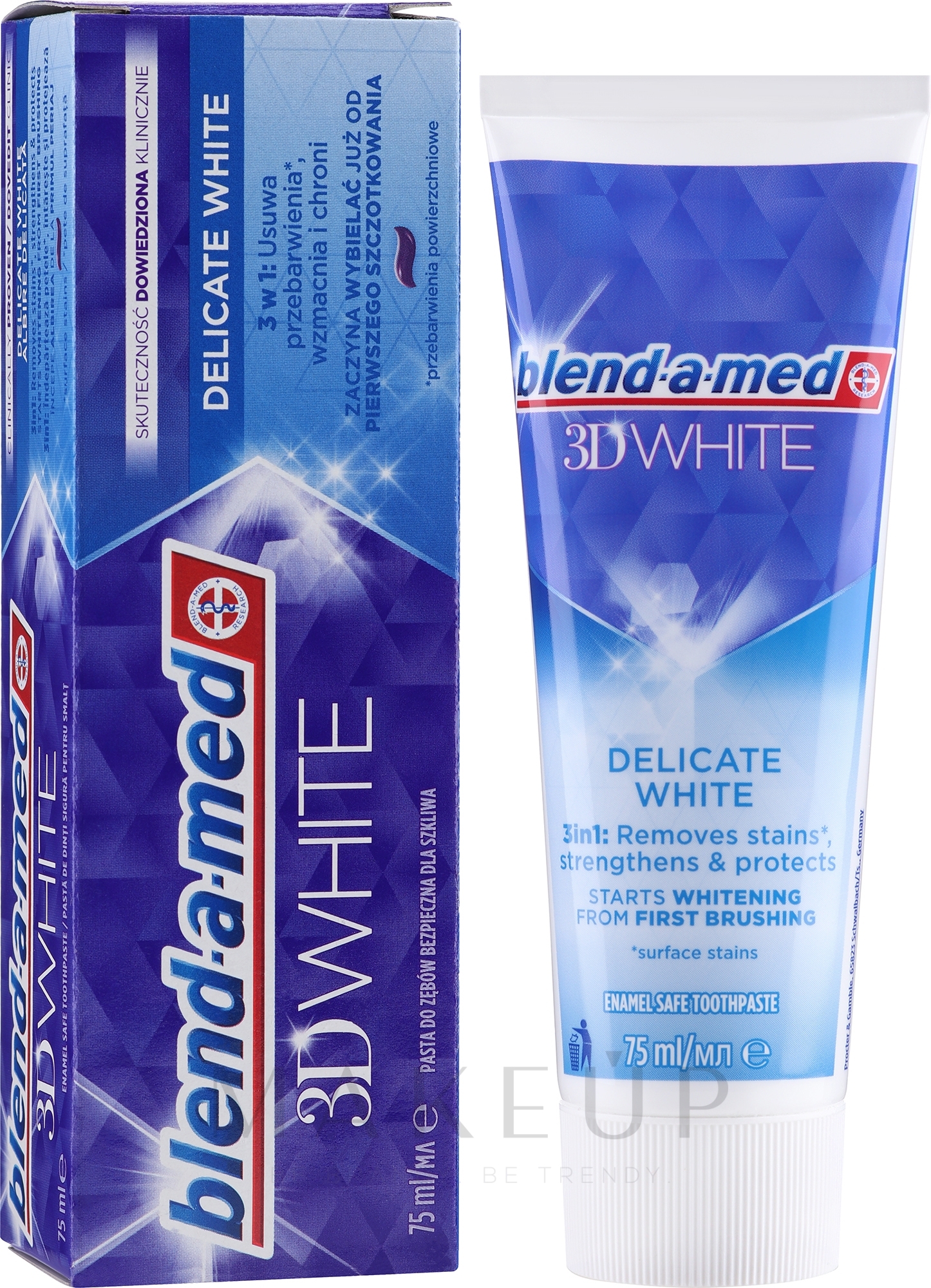 Zahnpasta Zarte Aufhellung - Blend-a-med 3D White Delicate White Toothpaste — Bild 75 ml