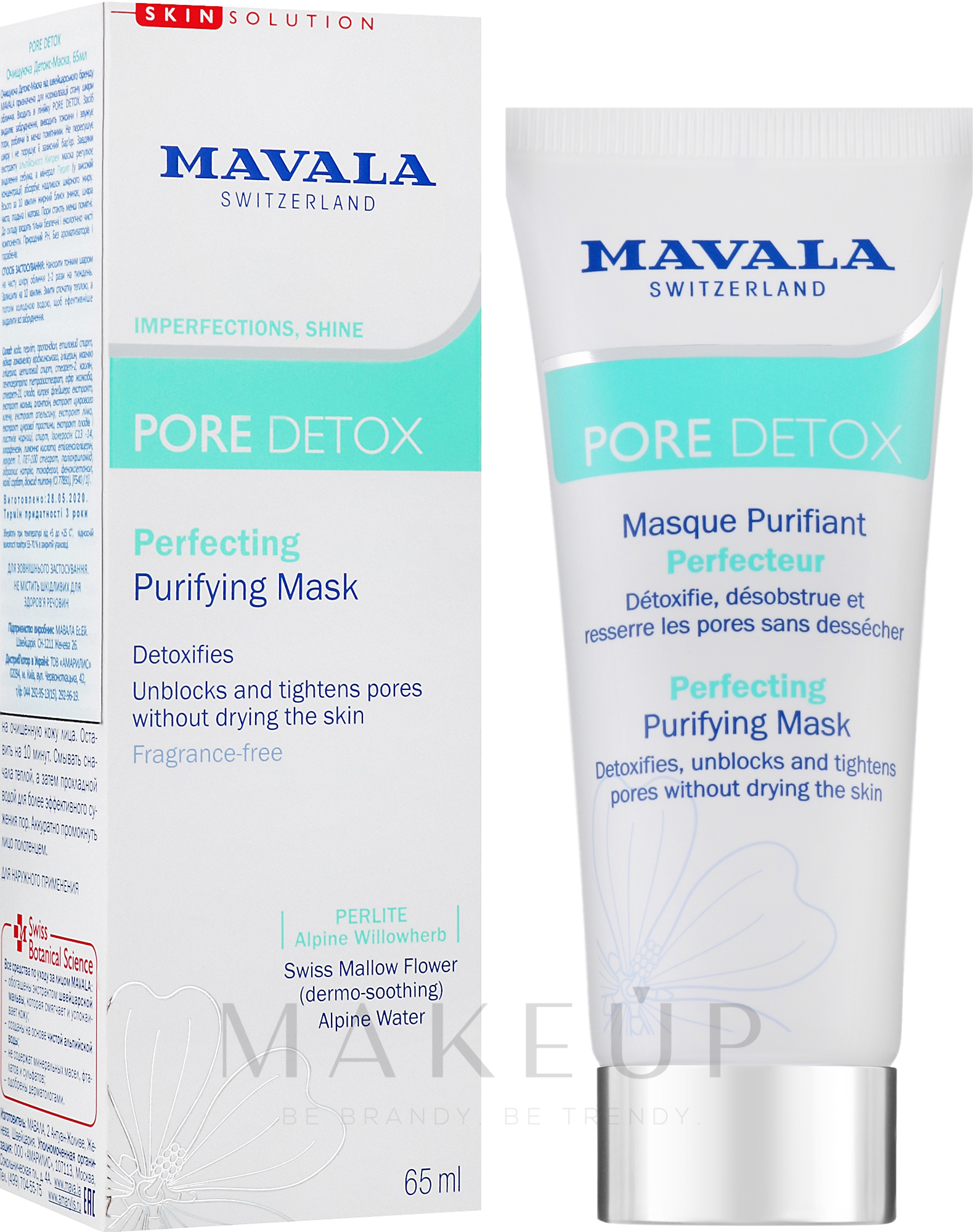 Reinigende Detox-Gesichtsmaske - Mavala Pore Detox Perfecting Purifying Mask — Bild 65 ml