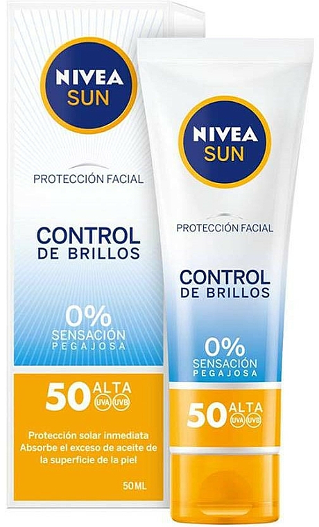 Sonnenschutzcreme für das Gesicht SPF 50 - Nivea Sun UV Face Shine Control Cream SPF50 — Bild N1