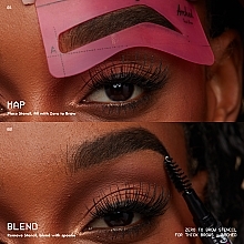 Augenbrauenschablonen breit - NYX Professional Makeup Zero To Brow — Bild N6