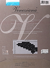 Strumpfhose für Damen Satin 40 Den türkis - Veneziana — Bild N2