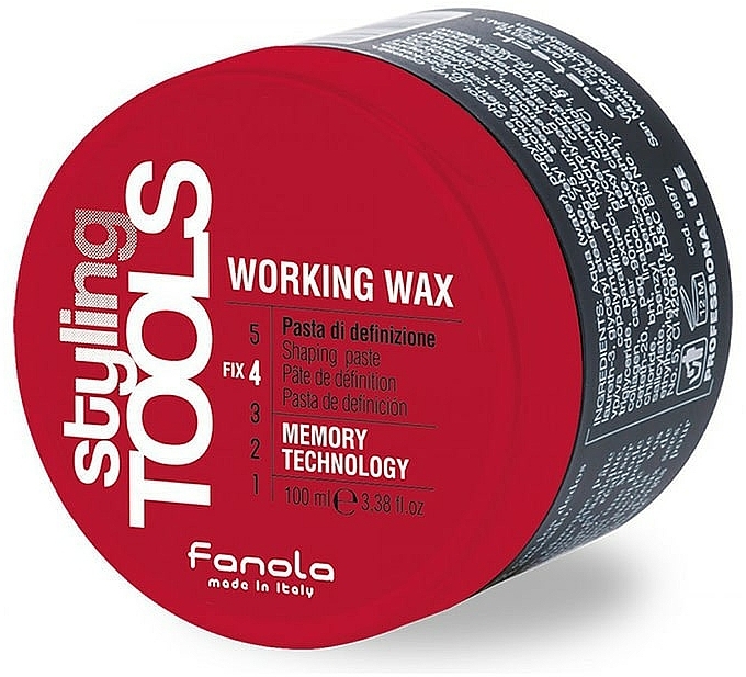 Modellierende Haarpaste - Fanola Styling Tools Working Wax — Bild N1
