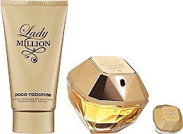 Düfte, Parfümerie und Kosmetik Duftset (Eau de Parfum 80 ml + Körperlotion 100 ml + Eau de Parfum 5 ml) - Paco Rabanne Lady Million