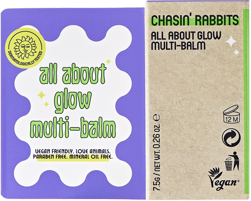 Feuchtigkeitsspendender Multi-Balsam-Stick - Chasin' Rabbits All About Glow Multi-Balm — Bild N2