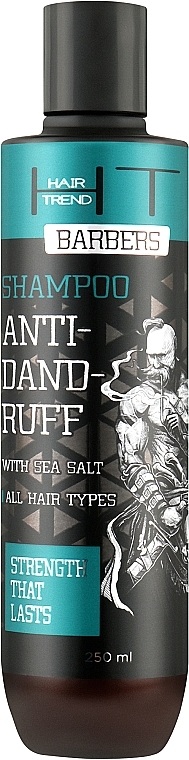 Shampoo mit Meersalz zur Tiefenreinigung - Hair Trend Barbers Anti-Dandruff Shampoo  — Bild N1