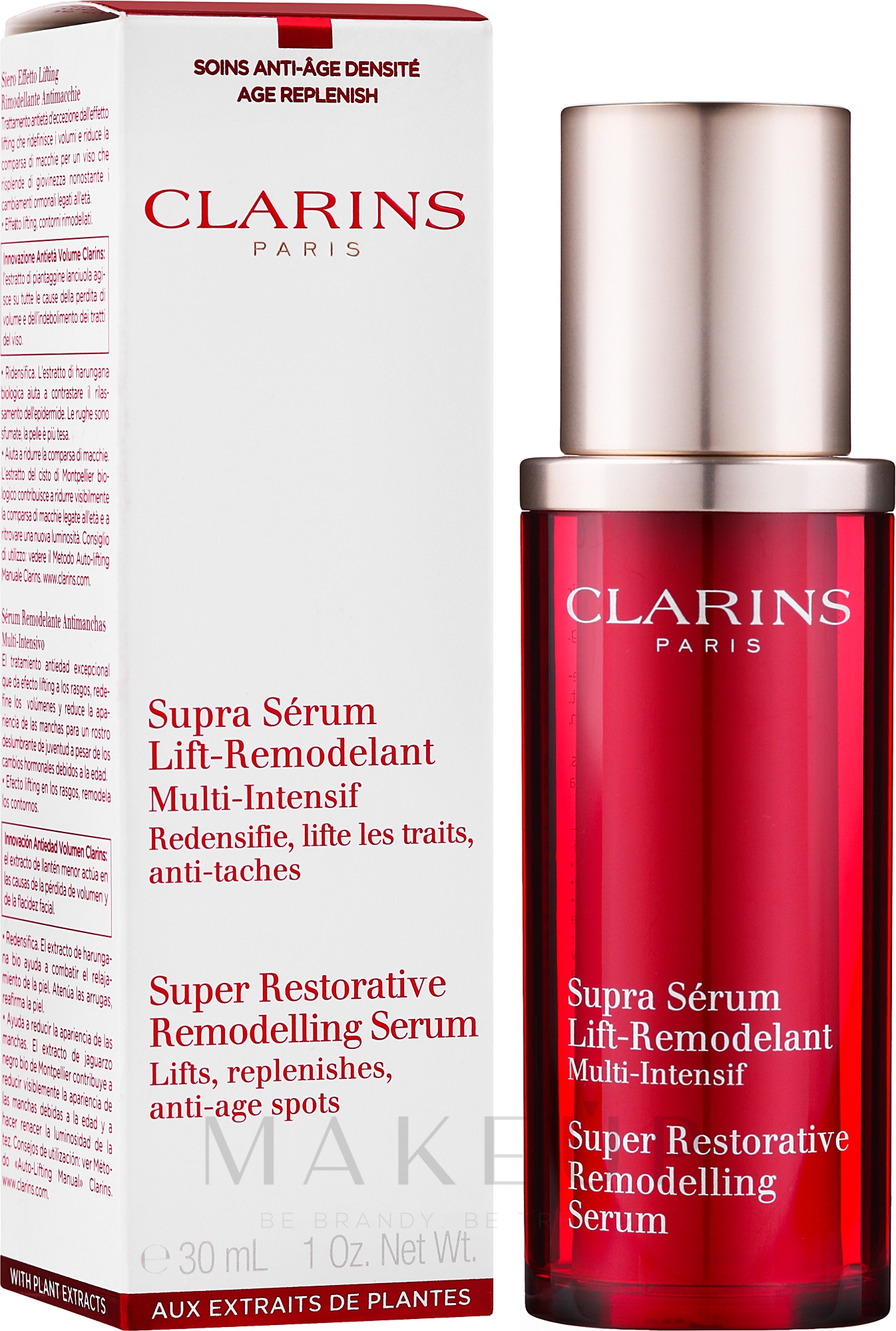 Multi-Intensives Anti-Aging Gesichtsserum für anspruchsvolle Haut - Clarins Super Restorative Remodelling Serum — Bild 30 ml