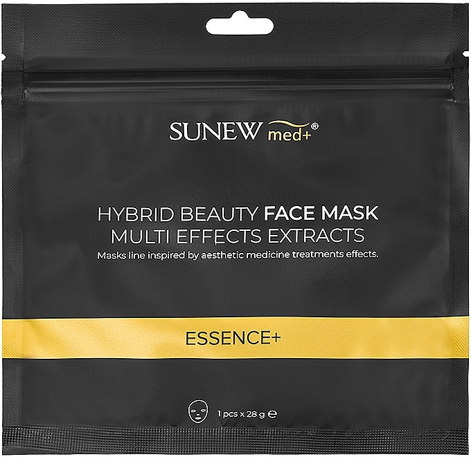 Hybrid-Tuchmaske für das Gesicht mit Peptiden und Schneckenschleim - SunewMed+ Essence Hybrid Beauty Face Mask — Bild N1