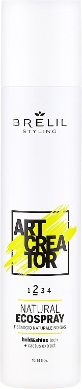 Haarspray mit Kaktusextrakt Mittlerer Halt - Brelil Art Creator Natural Ecospray — Bild N1