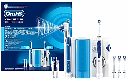 Zahnpflegeset 9-tlg. - Oral-B Braun Oxyjet + PRO 2000 (Irrigator und elektrische Zahnbürste mit Ersatzköpfen) — Bild N1