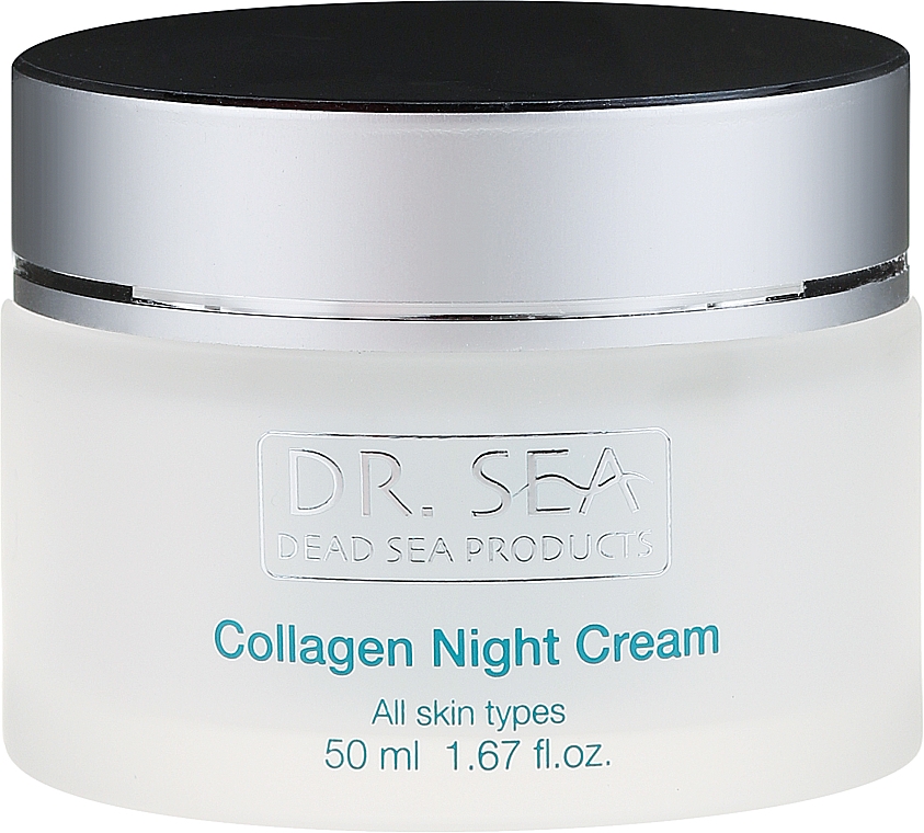 Nachtcreme mit Kollagen für alle Hauttypen - Dr. Sea Night Cream — Bild N2