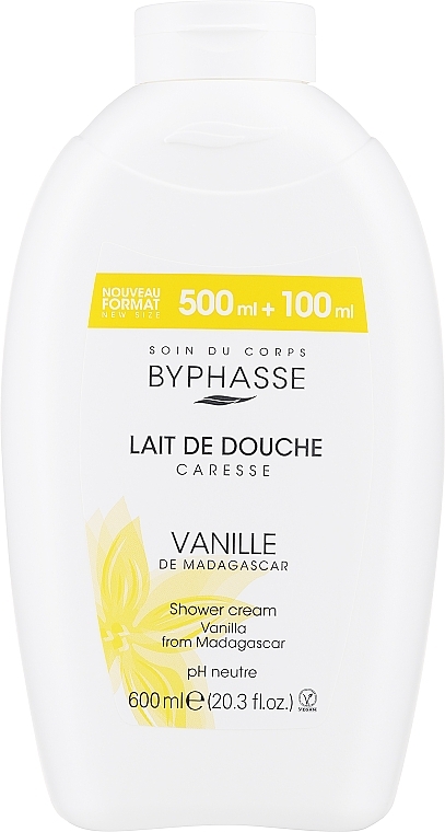 Duschcreme mit Vanilleblüte aus Madagaskar - Byphasse Caresse Shower Cream — Bild N2