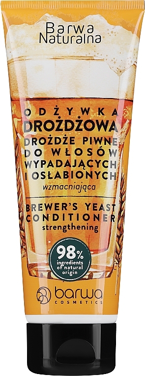 Natürliche festigende Spülung für geschwächtes Haar mit Bierhefe und Birkenextrakt - Barwa Natural Conditioner Tube — Bild N1