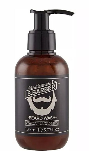 Shampoo für Bart und Schnurrbart - B.Barber Beard Wash With Pump — Bild N1