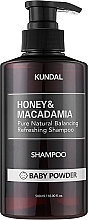 Balancierendes und erfrischendes Shampoo mit Honig und Macadamia - Kundal Honey & Macadamia Baby Powder Shampoo — Bild N1