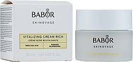 Düfte, Parfümerie und Kosmetik Reichhaltige Gesichtspflegecreme zur Vitalisierung müder Haut - Babor Skinovage Vitalizing Cream Rich